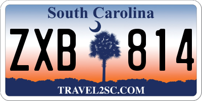 SC license plate ZXB814
