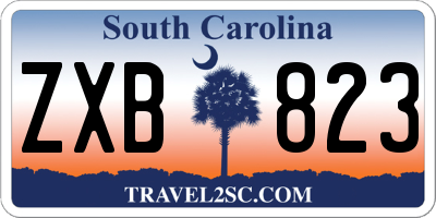SC license plate ZXB823