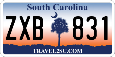 SC license plate ZXB831