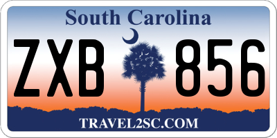SC license plate ZXB856