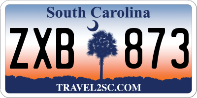 SC license plate ZXB873