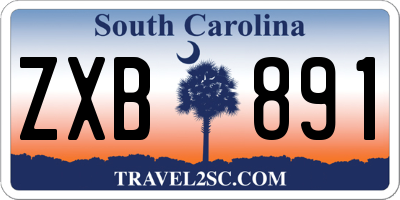 SC license plate ZXB891