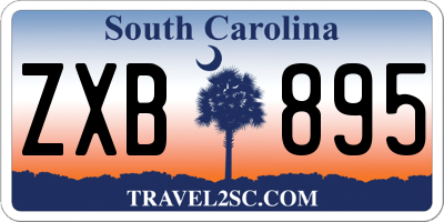 SC license plate ZXB895