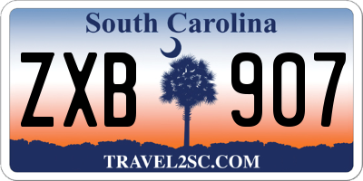 SC license plate ZXB907