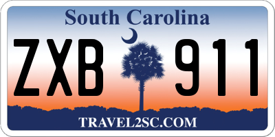 SC license plate ZXB911