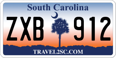 SC license plate ZXB912