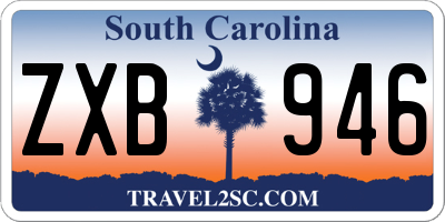 SC license plate ZXB946