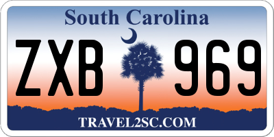 SC license plate ZXB969