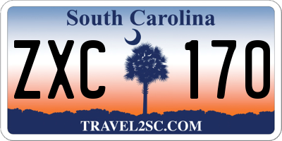 SC license plate ZXC170
