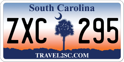 SC license plate ZXC295