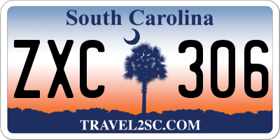 SC license plate ZXC306