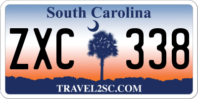 SC license plate ZXC338