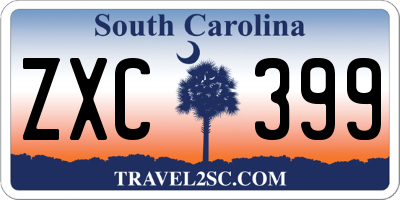 SC license plate ZXC399
