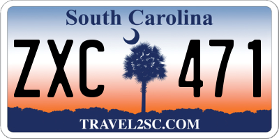 SC license plate ZXC471