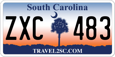 SC license plate ZXC483