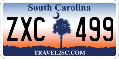 SC license plate ZXC499