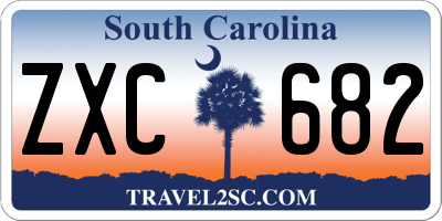 SC license plate ZXC682