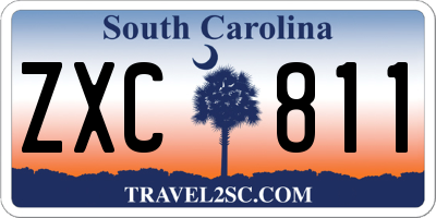 SC license plate ZXC811