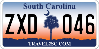 SC license plate ZXD046