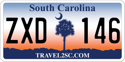 SC license plate ZXD146