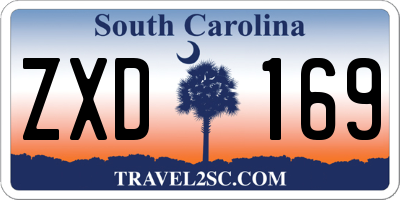 SC license plate ZXD169