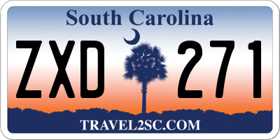 SC license plate ZXD271