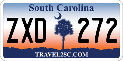 SC license plate ZXD272