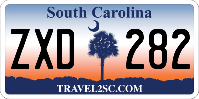 SC license plate ZXD282