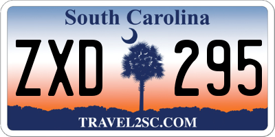 SC license plate ZXD295