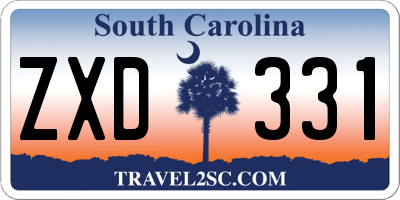 SC license plate ZXD331