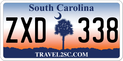 SC license plate ZXD338