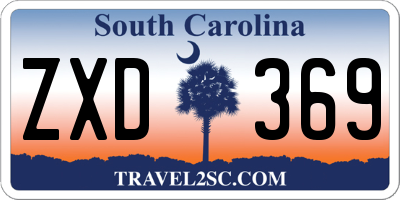 SC license plate ZXD369