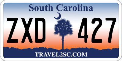 SC license plate ZXD427