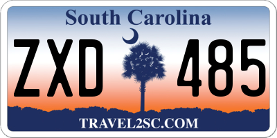 SC license plate ZXD485