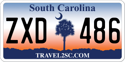 SC license plate ZXD486