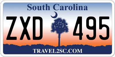 SC license plate ZXD495