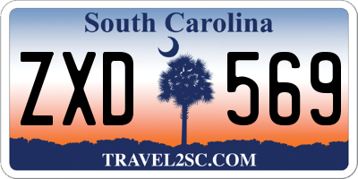 SC license plate ZXD569