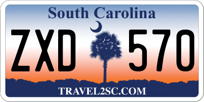 SC license plate ZXD570