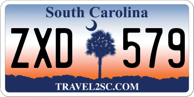 SC license plate ZXD579