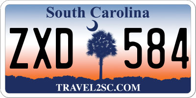 SC license plate ZXD584
