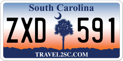 SC license plate ZXD591