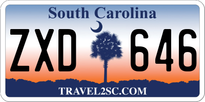 SC license plate ZXD646
