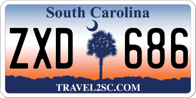 SC license plate ZXD686