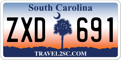 SC license plate ZXD691