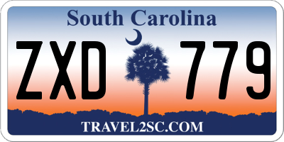 SC license plate ZXD779