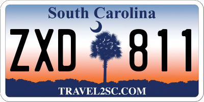 SC license plate ZXD811