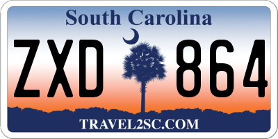 SC license plate ZXD864