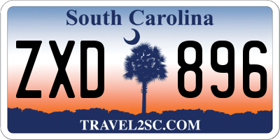 SC license plate ZXD896