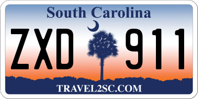 SC license plate ZXD911