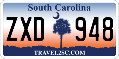 SC license plate ZXD948
